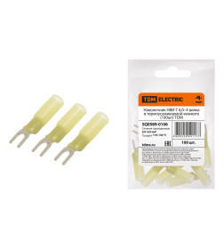 Наконечник НВИ-Т 6,0–4 вилка в термоусаживаемой манжете (100 шт.) TDM SQ0589-0106