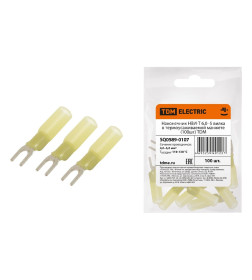 Наконечник НВИ-Т 6,0–5 вилка в термоусаживаемой манжете (100 шт.) TDM SQ0589-0107