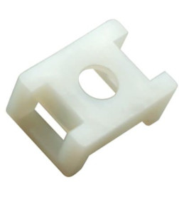 Площадка для крепления стяжки (ПС-2) 22x16 мм белая (упак. 100 шт.) REXANT 07-2102