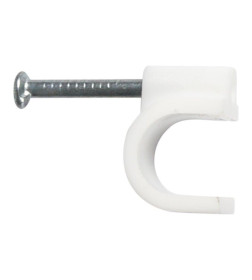 Крепеж кабеля круглый 9 мм белый (упак. 20 шт) REXANT 07-4009-20