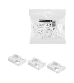 Площадка под хомуты для прямого монтажа (10 шт.) белая TDM SQ0516-0504