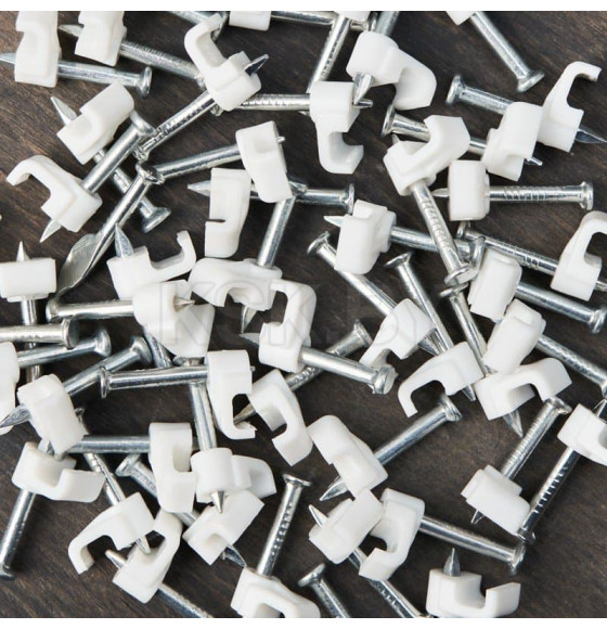 Крепеж кабеля плоский 4х2 мм (упак. 50 шт.) REXANT 07-4204 (07-4204) 