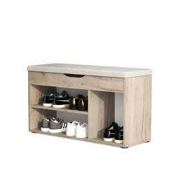 Банкетка "Норд" СН-122.08дуб крафт серый/шенилл (Глория 02)