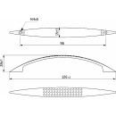 Ручка мебельная UN88-96, хром (81260) 