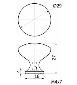 Ручка мебельная TERNI, мат хром, AKS