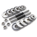 Набор хромированных гантелей в чемодане с соединительным грифом 15 кг ATLAS SPORT