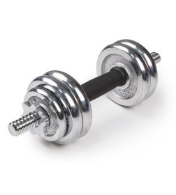 Набор хромированных гантелей в чемодане с соединительным грифом 15 кг ATLAS SPORT