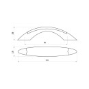 Ручка пластиковая PATREX №10, золото/бук/сосна (25), РП (11818) 