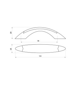 Ручка пластиковая PATREX №10, золото/бук/сосна (25), РП