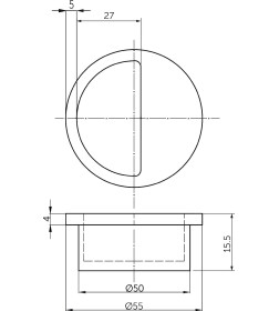 Ручка пластиковая PATREX №33, белый, РП