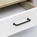 Ручка мебельная LOFT-128, матовый черный, AKS (62201) 