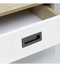 Ручка мебельная ENTRO-128, черный матовый, AKS