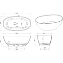 Ванна из искусственного камня IVA 150x780x560 BS101150E