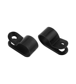 Скоба кабельная под винт 12 мм черная (упак. 50 шт.) REXANT 07-4412-1