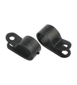 Скоба кабельная под винт 16 мм черная (упак. 50 шт.) REXANT 07-4416-1