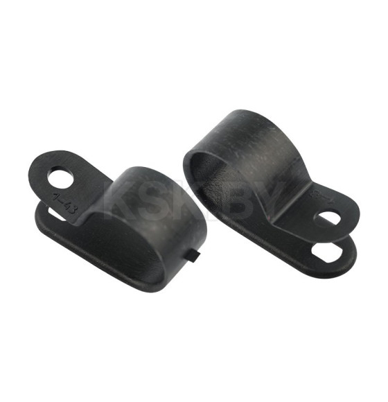 Скоба кабельная под винт 16 мм черная (упак. 50 шт.) REXANT 07-4416-1 (07-4416-1) 