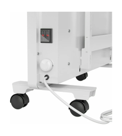 Конвектор электрический КМ-1500.2, 230 В, 1500 Вт, X-образный нагреватель, колеса, термостат // MTX