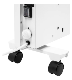 Конвектор электрический КМ-2000.2, 230 В, 2000 Вт, X-образный нагреватель, колеса, термостат // MTX