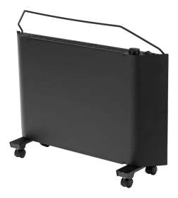 Конвектор электрический XCE-1000B, 230 В, 1000 Вт, черный, сушилка, колеса, Х-элемент// Denzel