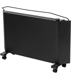 Конвектор электрический XCE-2000B, 230 В, 2000 Вт, черный, сушилка, колеса, Х-элемент// Denzel