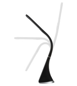 Светильник светодиодный-часы СНЧ-2, 5 Вт, календарь, термометр, 5000 К, сенсор-диммер, USB, черный, TDM SQ0337-0099