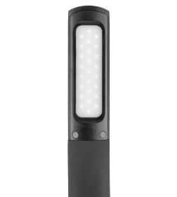 Светильник светодиодный-часы СНЧ-2, 5 Вт, календарь, термометр, 5000 К, сенсор-диммер, USB, черный, TDM SQ0337-0099