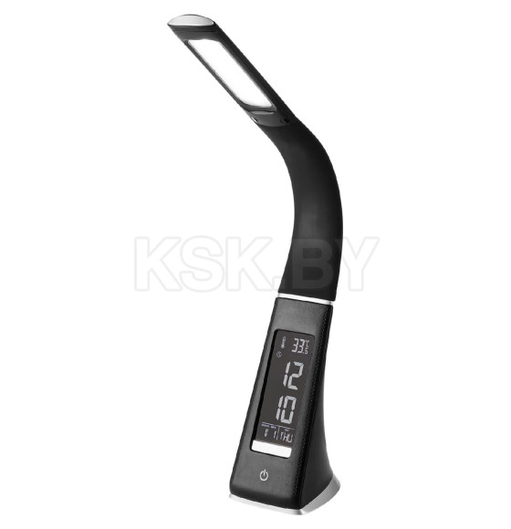 Светильник светодиодный-часы СНЧ-2, 5 Вт, календарь, термометр, 5000 К, сенсор-диммер, USB, черный, TDM SQ0337-0099 (SQ0337-0099) 