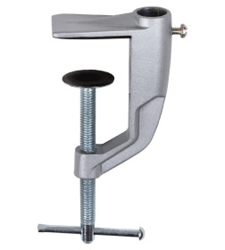 Светильник светодиодный струбцина СН-60, 2 колена, сенсор-диммер, 220 В, 14Вт, 5000 К, серебяный-черный TDM SQ0337-0165