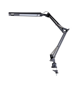 Светильник светодиодный струбцина СН-30, 2 колена, диммер, 220 В, 9 Вт, 5000 К, черный, TDM SQ0337-0160