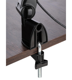 Светильник светодиодный струбцина СН-10, 8 Вт, телескопическтй, сенсор-диммер, 2700-6500 К, USB, черный, TDM SQ0337-0167