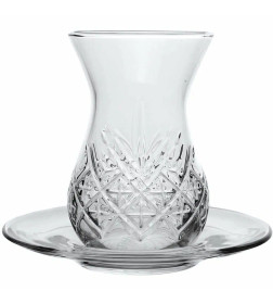 Набор чайный 12 предм.: 6 стаканов (170 мл), 6 блюдец (Д=120 мм) Таймлесс