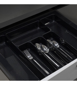 Лоток для столовых приборов 500 LINER 435х430мм,черный