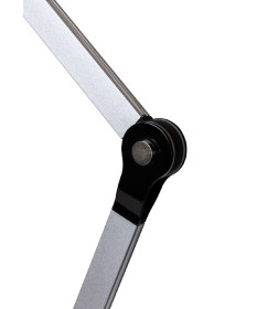 Светильник настольный светодиодный СН-50, 2 колена, диммер, 220 В, 9 Вт, 5000 К (серебристый-черный) TDM SQ0337-0162