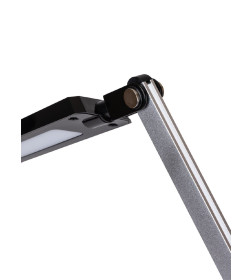 Светильник настольный светодиодный СН-50, 2 колена, диммер, 220 В, 9 Вт, 5000 К (серебристый-черный) TDM SQ0337-0162