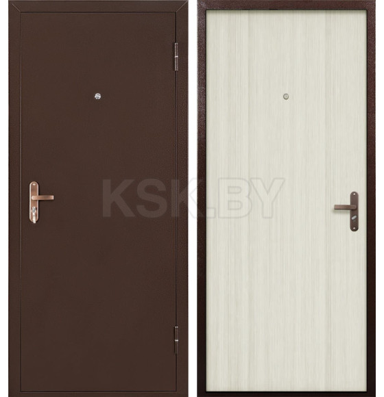 Дверь входная "Спец ПРО" Дуб беленый (правая)  860х2060 мм,уценка