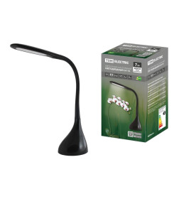 Светильник настольный светодиодный СН-16, 7 Вт, сенсор-диммер, 5000 К, 220 В (черный) TDM SQ0337-0093