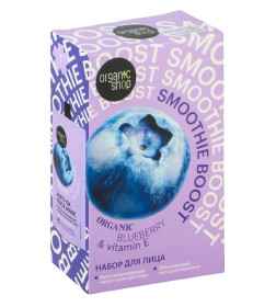 Набор ORGANIC SHOP "Smoothie Boost" (Мусс д. умывания "Обновляющий ", 100 мл, Маска-смузи д. лица "Восстанавливающая" 100 мл