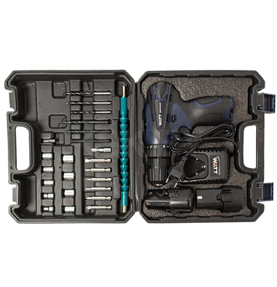 Дрель-шуруповерт аккумуляторная WATT WAS-12Li-2 LE 1.012.020.00 (1.012.020.00) 