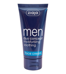 "Ziaja " MEN  Мужской крем для лица увлажняющий успокаивающий SPF 6, 50мл