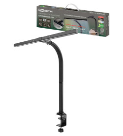 Светильник светодиодный струбцина СН-100, гибкий, сенсор-диммер, 10Вт, 3000-6000 К, чернный TDM SQ0337-0166