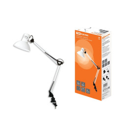 Светильник струбцина 220В, 40Вт, E27 белый глянец TDM SQ0337-0030