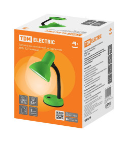 Светильник настольный на основании 60Вт E27 (зеленый) TDM SQ0337-0106