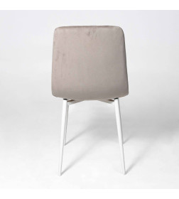 Стул AV 406-N, бежевый бархат Confetti smoke/белый