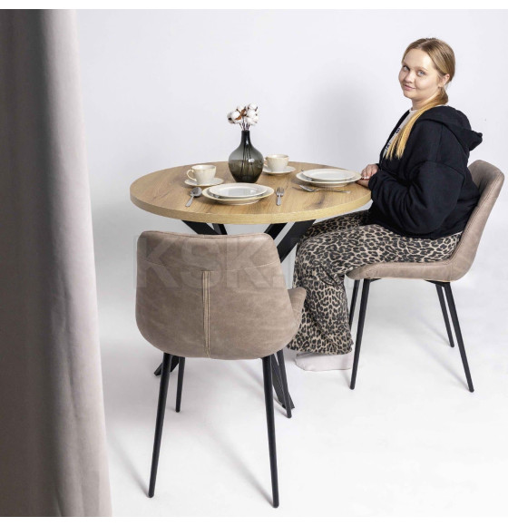 Стул AV 405, песочная замша Kiprus 03/черный (124061) 