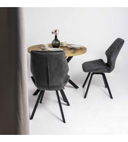 Стул Rafael M-R 360, d10 HEMATITE LUX\черный