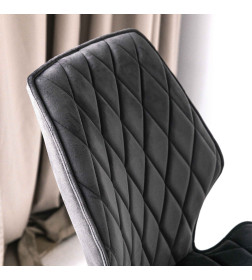 Стул Rafael M-R 360, d10 HEMATITE LUX\черный