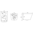 Унитаз подвесной BERGES FLOE S Rimless 51 см (082024) 