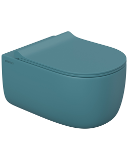 Унитаз подвесной BERGES EGO XL матовый темно-синий Rimless 54 см