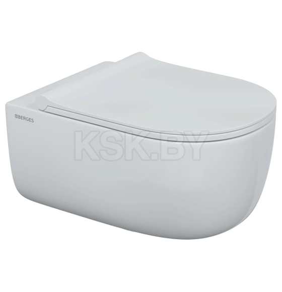 Унитаз подвесной BERGES EGO XL 54 см с функцией биде без смесителя (082038) 