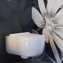 Унитаз подвесной BERGES EGO XL 54 см с функцией биде без смесителя (082038) 